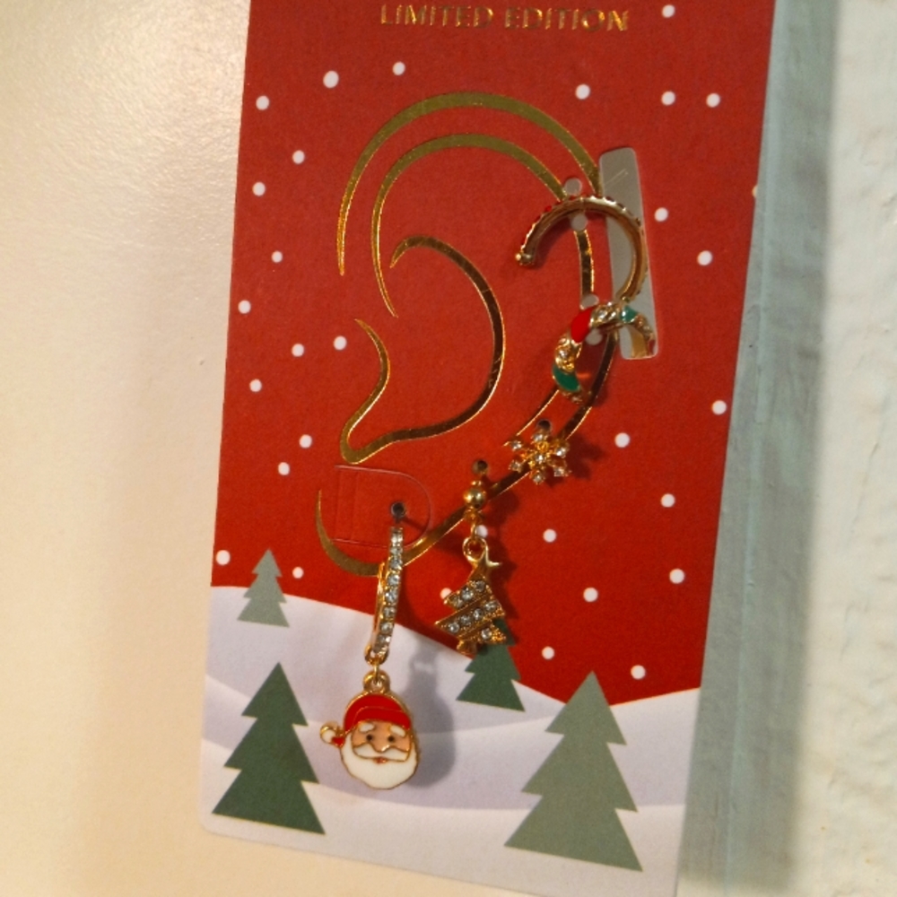 Whole ear Set Christmas earrings